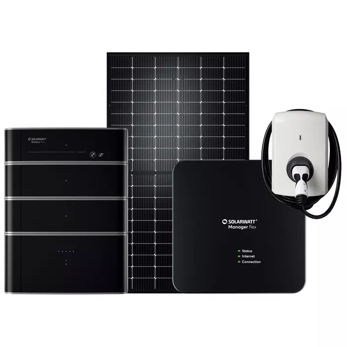 Produktangebot von Solarwatt: Module, Manager, Speicher, Wallbox